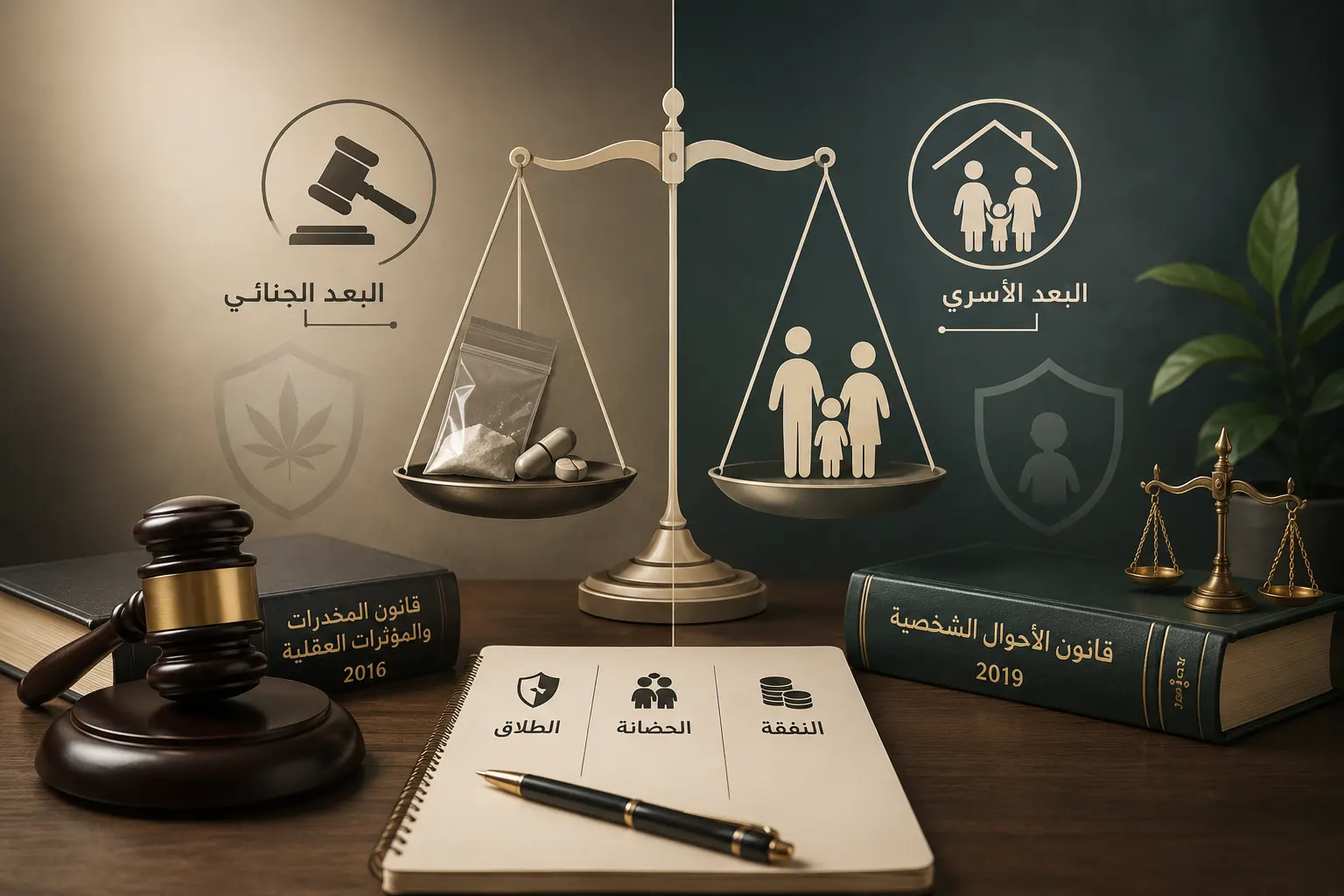 تعاطي الزوج للمخدرات وأثره على الطلاق والحضانة والنفقة في القانون الأردني