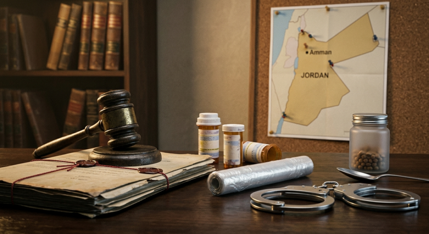 قضايا المخدرات وعقوبتها في القانون الأردني